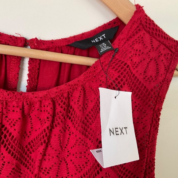 Wide leg Red lace jumpsuit - Picture 8 of 13